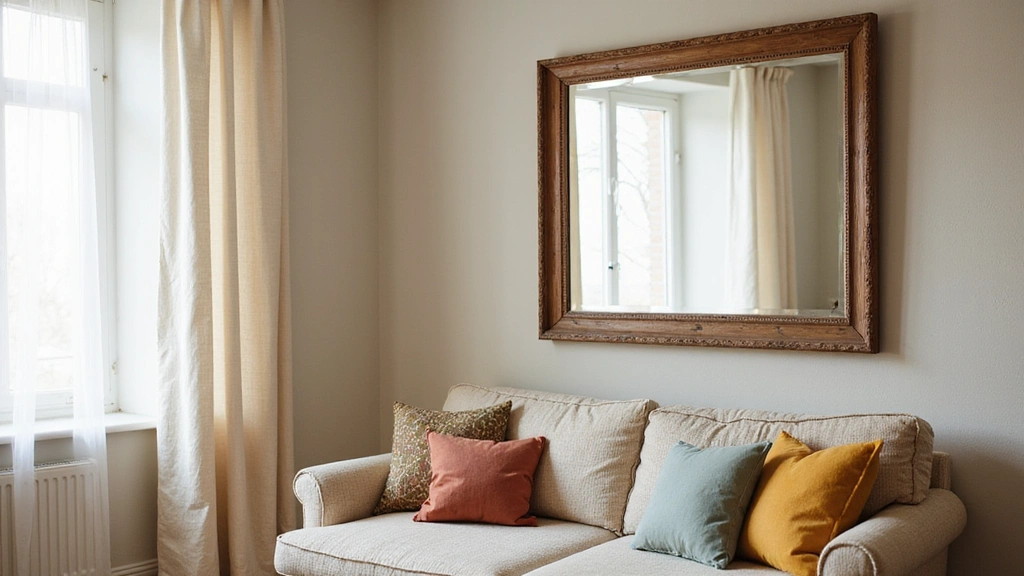 20 Creative Ways to Decorate Your Living Room with a Large Mirror for Maximum Impact!
