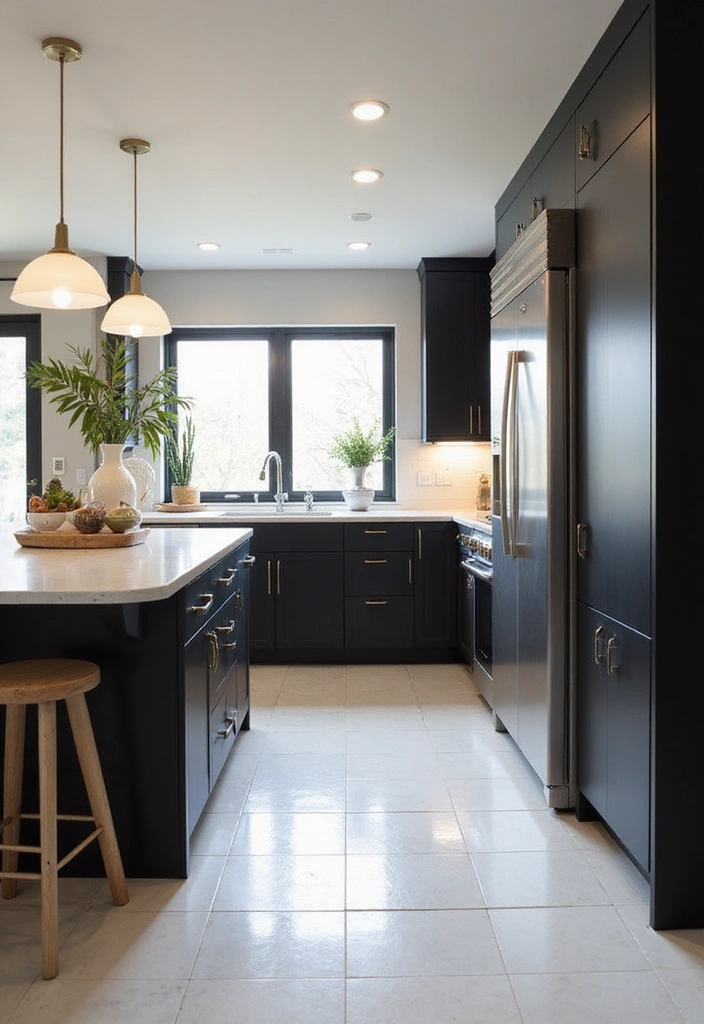 20 Inspiring Black Kitchen Cabinets and White Tile Floors with Sleek Stainless Steel Appliances - Conclusion