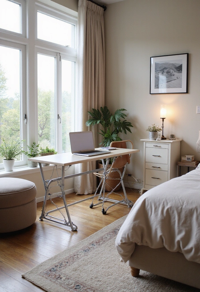 21 Functional and Cozy Bedroom Office Ideas for a Perfect Work-Life Balance! - 13. Multi-Purpose Furniture