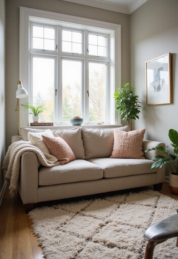 21 Functional and Cozy Bedroom Office Ideas for a Perfect Work-Life Balance! - 17. Soft Textures and Fabrics