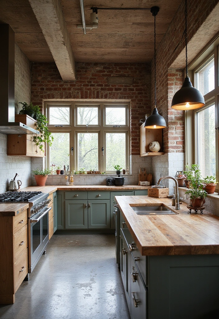 21 Luxe Industrial Kitchen: Dark Cabinetry Meets Modern Elegance with Stunning Lighting! - 16. Eco-Friendly Materials for Sustainable Design