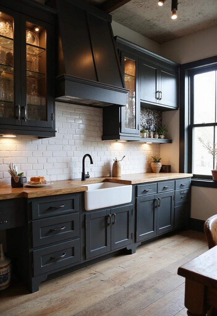 21 Luxe Industrial Kitchen: Dark Cabinetry Meets Modern Elegance with Stunning Lighting! - 21. Timeless Design Elements for Lasting Appeal