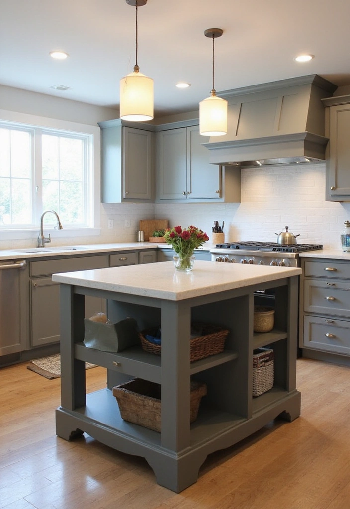 How to Achieve Comfort? Discover Simple DIY Furniture Ideas for a Modern Minimalist Look! - 11. Handmade Kitchen Island