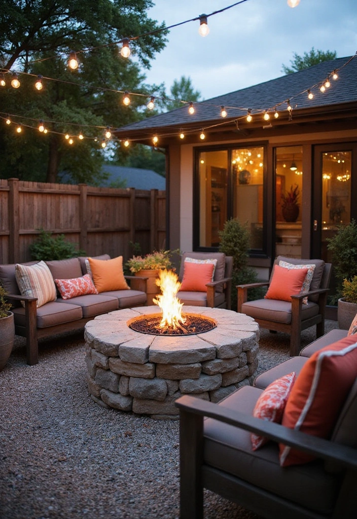 How to Achieve Comfort? Discover Simple DIY Furniture Ideas for a Modern Minimalist Look! - 17. Cozy DIY Fire Pit Table