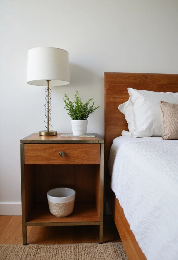 How to Achieve Comfort? Discover Simple DIY Furniture Ideas for a Modern Minimalist Look! - 18. Elegant DIY Bedside Table