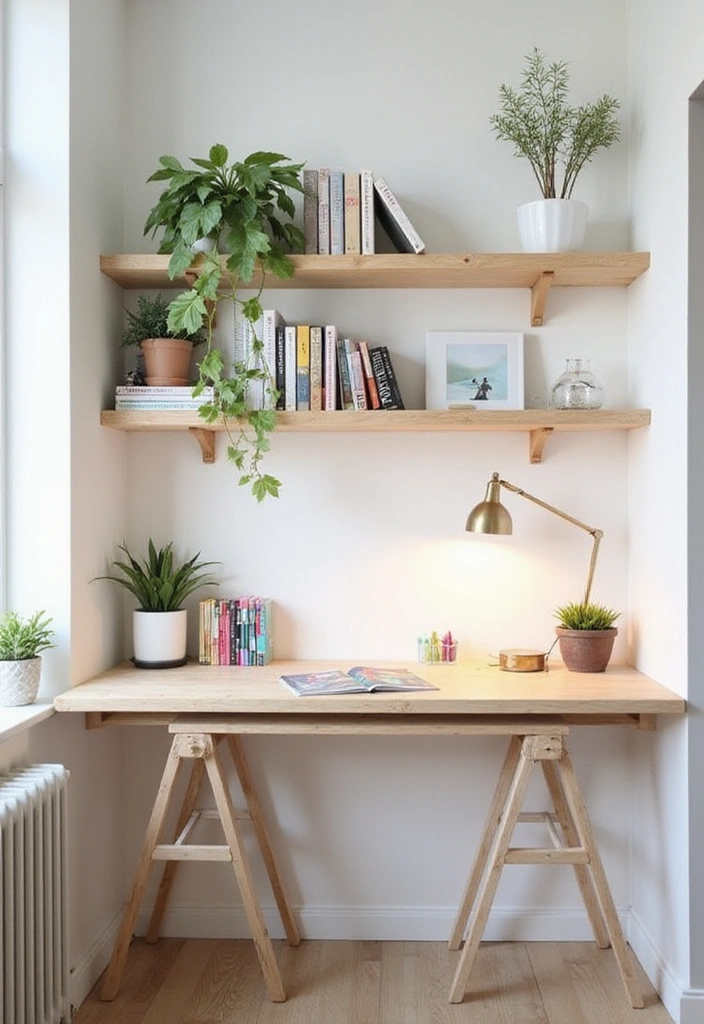 How to Achieve Comfort? Discover Simple DIY Furniture Ideas for a Modern Minimalist Look! - 19. Stylish Wall-Mounted Desk