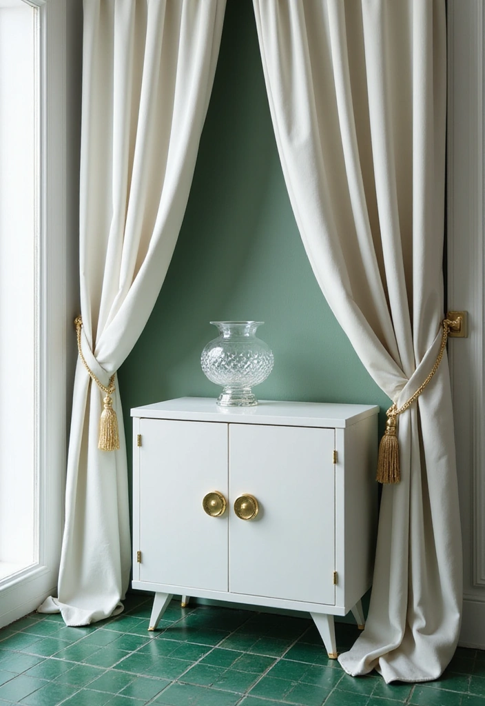 Klassische Eleganz: 21 Ideen für weiße Schränke mit goldenen Griffen und Metrofliesen! - 9. Luxuriöse Materialien