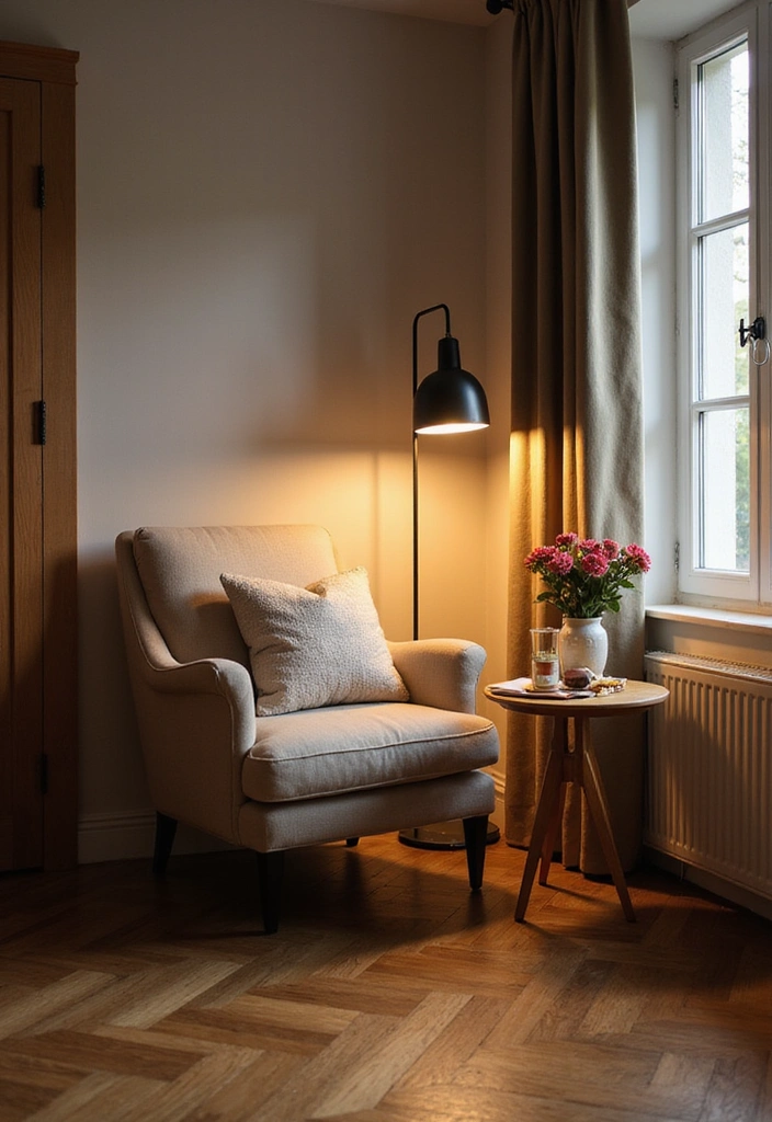 Wohnzimmer-Traum: 25 Ideen mit eleganten Eichenholzdielen und modernen Designerleuchten! - 9. Gemütliche Leseecke
