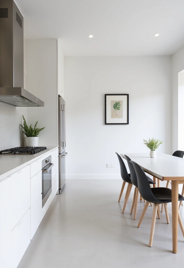 Zeitlose Eleganz: 21 Moderne Küche mit strahlend weißen Quarz-Arbeitsplatten! - 1. Minimalistische Küchen: Der Zauber der Einfachheit