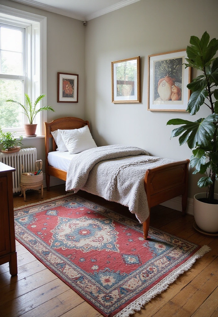 How Choosing the Right Custom Rug Can Solve Your Small Bedroom Challenges - 11. Incorporating Vintage Touches
