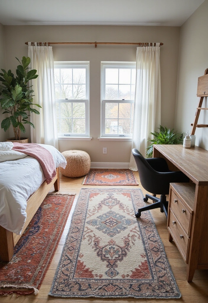 How Choosing the Right Custom Rug Can Solve Your Small Bedroom Challenges - 14. Utilizing Rugs for Zoning
